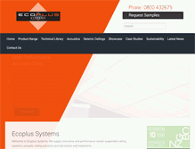 Tablet Screenshot of ecoplus-systems.com